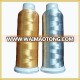 75D GOLD AND SILVER COLOR VISCOSE RAYON EMBROIDERY THREAD